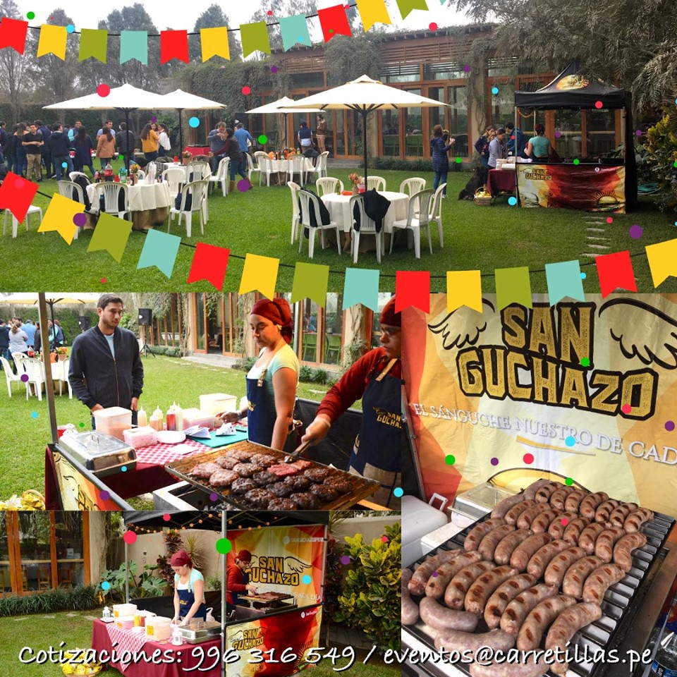 foto de evento corporativo para kimberly clark, se aprecia la preparaciÃ³n de hamburguesas