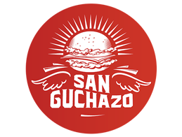 logotipo de sanguchazo empresa proveedora de comida para eventos, hamburguesas y choripanes